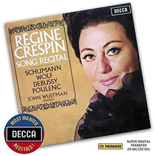 Crespin Régine - Song Recital i gruppen CD / Klassiskt hos Bengans Skivbutik AB (1133531)