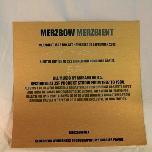 Merzbow - Merzbient i gruppen VINYL / Toppsäljare hos Bengans Skivbutik AB (1151620)
