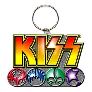 KISS - Standard Keychain: Logo & Icons i gruppen MERCHANDISE / Nyckelring / Hårdrock hos Bengans Skivbutik AB (115747)