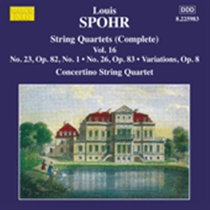 Spohr - String Quartets Vol 16 i gruppen Externt_Lager / Naxoslager hos Bengans Skivbutik AB (1271359)