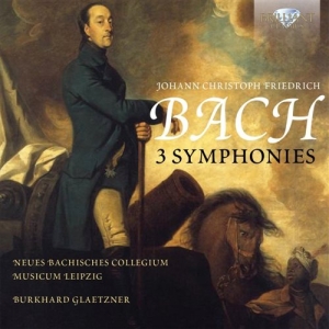 Bach Johann Christoph Friedrich - 3 Symphonies i gruppen Externt_Lager / Naxoslager hos Bengans Skivbutik AB (1271775)