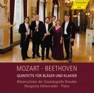 Beethoven / Mozart - Quintets For Winds & Piano i gruppen Externt_Lager / Naxoslager hos Bengans Skivbutik AB (1555163)
