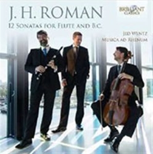 Roman J H - 12 Sonatas For Flute And B.C. i gruppen Externt_Lager / Naxoslager hos Bengans Skivbutik AB (1733873)