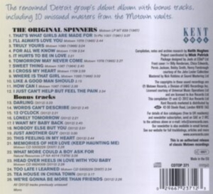 Spinners The - Truly Yours - Their First Motown Al i gruppen CD / Pop-Rock,RnB-Soul hos Bengans Skivbutik AB (1811480)