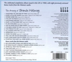Holloway Brenda - Artistry Of Brenda Holloway With Bo i gruppen CD / Pop-Rock,RnB-Soul hos Bengans Skivbutik AB (1811482)