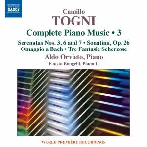 Togni Camillo - Complete Piano Music, Vol. 3 i gruppen Externt_Lager / Naxoslager hos Bengans Skivbutik AB (1946646)