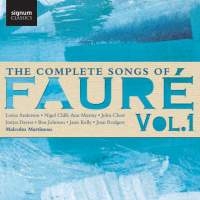 Fauré Gabriel - Complete Songs, Vol. 1 (The) i gruppen Externt_Lager / Naxoslager hos Bengans Skivbutik AB (1976439)