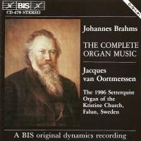 Brahms Johannes - Complete Organ Music i gruppen Externt_Lager / Naxoslager hos Bengans Skivbutik AB (2006648)