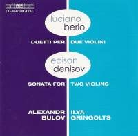 Berio/Denisov - Works For 2 Violins i gruppen Externt_Lager / Naxoslager hos Bengans Skivbutik AB (2006694)
