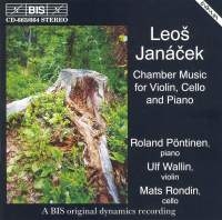 Ulf Wallin Roland Pöntinen Mats R - Janacek: Chamber Music For Violin, i gruppen CD / Klassiskt hos Bengans Skivbutik AB (2006700)