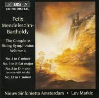Mendelssohn Felix - Complete String Symphony Vol 4 i gruppen Externt_Lager / Naxoslager hos Bengans Skivbutik AB (2007195)