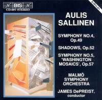 Sallinen Aulis - Symphony 4/5 /Shadows Op52 i gruppen Externt_Lager / Naxoslager hos Bengans Skivbutik AB (2008352)