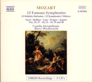 Mozart Wolfgang Amadeus - 15 Famous Symphonies i gruppen CD / Klassiskt hos Bengans Skivbutik AB (2009396)