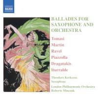 Ravel/Piazzolla/Martin - Ballads For Saxophone And Orch i gruppen Externt_Lager / Naxoslager hos Bengans Skivbutik AB (2009703)
