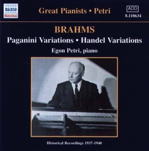 Brahms Johannes - Paganini Variations i gruppen Externt_Lager / Naxoslager hos Bengans Skivbutik AB (2010000)