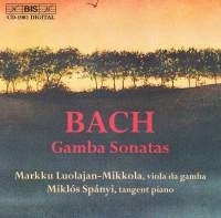 Bach Johann Sebastian - Viola Da Gamba Sonatas i gruppen Externt_Lager / Naxoslager hos Bengans Skivbutik AB (2010678)