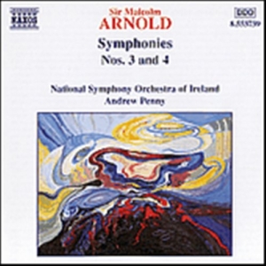 Arnold Malcolm - Symphony 3 & 4 i gruppen Externt_Lager / Naxoslager hos Bengans Skivbutik AB (2010892)