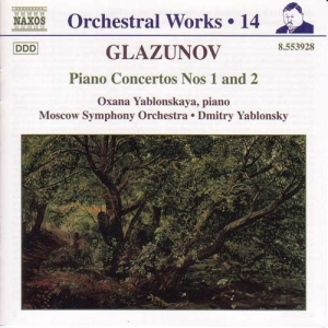 Glazunov Alexander - Piano Concertos 1 & 2 i gruppen Externt_Lager / Naxoslager hos Bengans Skivbutik AB (2011760)