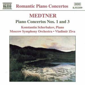 Medtner Nikolay - Piano Concertos 1 & 3 i gruppen Externt_Lager / Naxoslager hos Bengans Skivbutik AB (2011803)