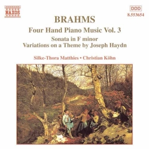 Brahms Johannes - Four Hand Piano Music 3 i gruppen Externt_Lager / Naxoslager hos Bengans Skivbutik AB (2011829)
