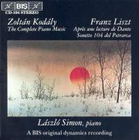 Kodaly Zoltan - Complete Piano Music /Liszt i gruppen Externt_Lager / Naxoslager hos Bengans Skivbutik AB (2012803)