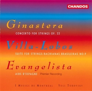 Ginastera/Villa Lobos/Evangeli - Music For Strings i gruppen Externt_Lager / Naxoslager hos Bengans Skivbutik AB (2013047)