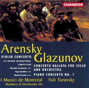 Arensky / Glazunov - Concertos i gruppen Externt_Lager / Naxoslager hos Bengans Skivbutik AB (2013145)