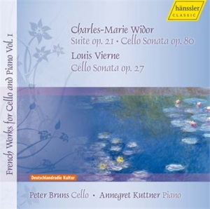 Vierne Widor - V 1: French Works For Cello And Pia i gruppen Externt_Lager / Naxoslager hos Bengans Skivbutik AB (2015197)