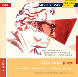 Various - Geza Anda Plays Chopin, Rachmaninov i gruppen Externt_Lager / Naxoslager hos Bengans Skivbutik AB (2015226)