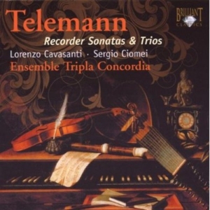 Telemann G P - Recorder Sonatas & Trios i gruppen Externt_Lager / Naxoslager hos Bengans Skivbutik AB (2015783)