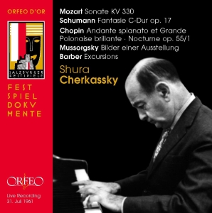 Chopin / Mozart / Schumann - Recital, Salzburg 1961 i gruppen Externt_Lager / Naxoslager hos Bengans Skivbutik AB (2017429)
