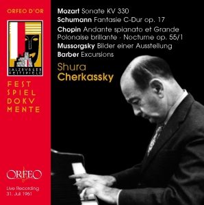 Chopin / Mozart / Schumann - Recital, Salzburg 1961 i gruppen CD / Klassiskt hos Bengans Skivbutik AB (2017429)