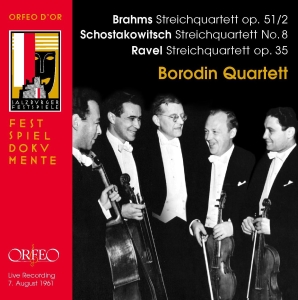 Brahms / Ravel / Shostakovich - String Quartets i gruppen Externt_Lager / Naxoslager hos Bengans Skivbutik AB (2017436)