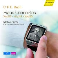 Bach C P E - Piano Concertos Wq20, Wq26 & Wq44 i gruppen Externt_Lager / Naxoslager hos Bengans Skivbutik AB (2017481)