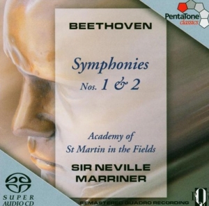 Beethoven - Sinfonie 1 + 2 i gruppen MUSIK / SACD / Klassiskt hos Bengans Skivbutik AB (2036380)