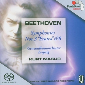 Beethoven - Sinfonien 3 & 8 i gruppen MUSIK / SACD / Övrigt hos Bengans Skivbutik AB (2036405)