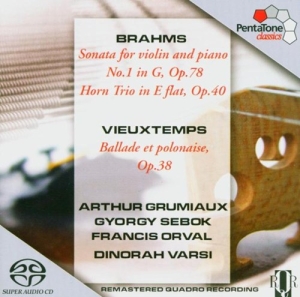 Brahms/Vieuxtemps - Sonate Für Violine Und Klavier i gruppen MUSIK / SACD / Övrigt hos Bengans Skivbutik AB (2036413)