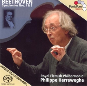 Beethoven - Sinfonien 1+3 i gruppen MUSIK / SACD / Övrigt hos Bengans Skivbutik AB (2036510)