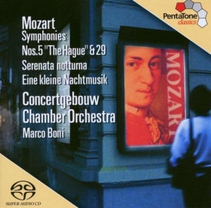 Mozart - Sinfonien 5 & 29/Serenata i gruppen MUSIK / SACD / Klassiskt hos Bengans Skivbutik AB (2036709)