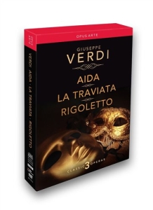 Verdi - Aida/Traviata/Rigoletto i gruppen ÖVRIGT / Musik-DVD & Bluray hos Bengans Skivbutik AB (2037216)
