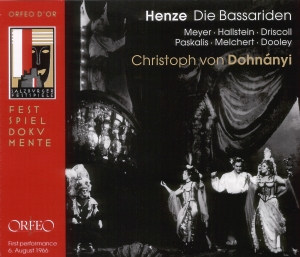 Henze H W - Bassariden (Die) i gruppen Externt_Lager / Naxoslager hos Bengans Skivbutik AB (2042692)