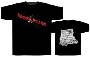 Breaking The Law (Judas Priest) - T/S Breaking The Law (L) in the group Minishops / Judas Priest at Bengans Skivbutik AB (2282466)
