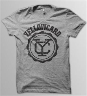 Yellowcard - T/S Black Logo Grey (M) i gruppen ÖVRIGT / BW-T-shirts hos Bengans Skivbutik AB (2284452)