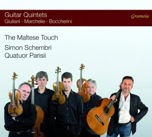 Quatuor Parisii Simon Schembri - The Maltese Touch - Guitar Quintets i gruppen Externt_Lager / Naxoslager hos Bengans Skivbutik AB (2298908)