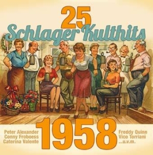 Various Artists - 25 Schlager Kulthits 1958 i gruppen CD / Pop-Rock hos Bengans Skivbutik AB (2370089)