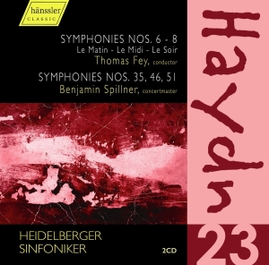 Heidelberger Sinfoniker Benjamin S - Haydn 23 i gruppen Externt_Lager / Naxoslager hos Bengans Skivbutik AB (2389730)