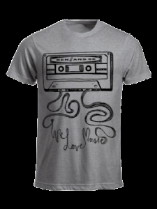 Bengans Tape - T-Shirt Grey (S) i gruppen ÖVRIGT / BW-T-shirts hos Bengans Skivbutik AB (2474989)