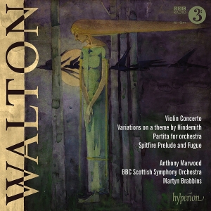 Walton William - Violin Concerto, Partita & Hindemit i gruppen Externt_Lager / Naxoslager hos Bengans Skivbutik AB (2499288)