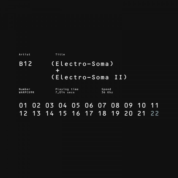 B12 - Electro-Soma I + Ii Anthology i gruppen CD / Toppsäljare hos Bengans Skivbutik AB (2525782)