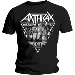 Anthrax Soilder Of Metal FTD Mens Black -  T-Shirt (M) i gruppen Kampanjer / Tips Tröjor hos Bengans Skivbutik AB (2620419)